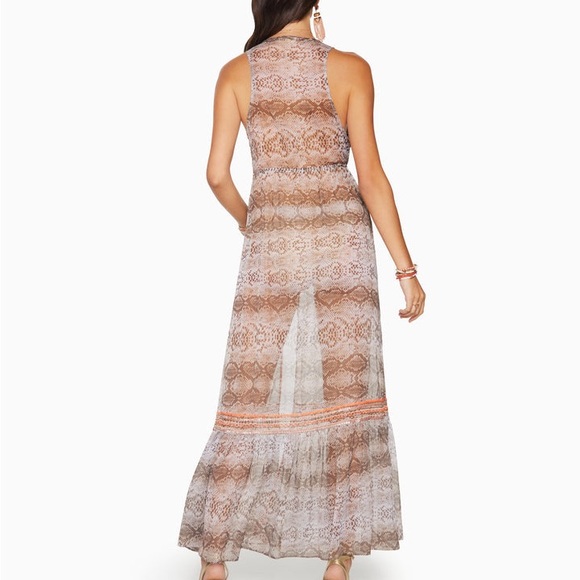 Ramy Brook Printed Silas Dress Cover-Up Maxi Dress - Picture 2 of 2